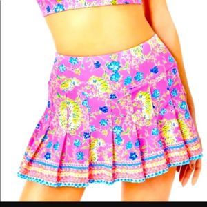 🌸 NWT LILLY PULITZER Luxletic UPF 50 + Annora Skort XLarge in Prosecco Pink